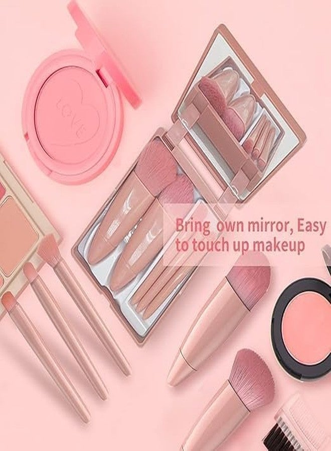 TB Professional Face Beauty & Eye Brush Premium Makeup Kit Set for Women Eyeshadow Ebbrow Mascara Brushes Blush Highlighter Face Powder Lip Gloss (5 Pcs) - Image 3