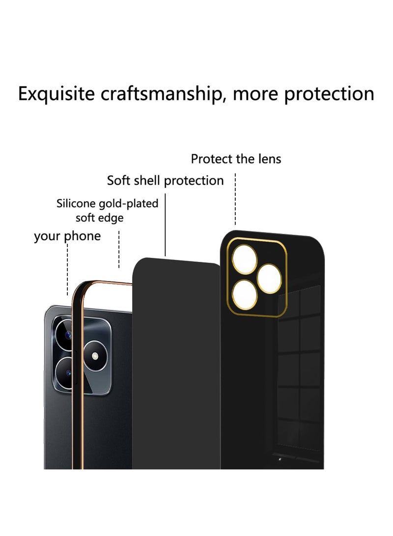Case Cover For realme Note 50 4G / realme C51 4G / realme C53 4G Mobile Phone , Luxury Plating Soft Back Cover, Raised Full Camera Protection  - Image 4