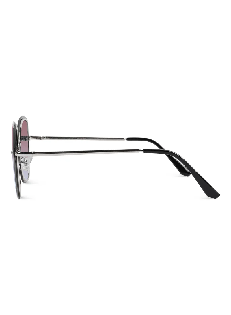 Woggles Latest & Stylish UV Protected Gradient Purple Cateye Rimless Sunglasses for Women