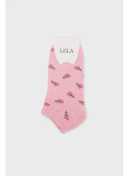 Lela Patterned Soft Cotton Knitted Booties Socks Women's Socks 0070003