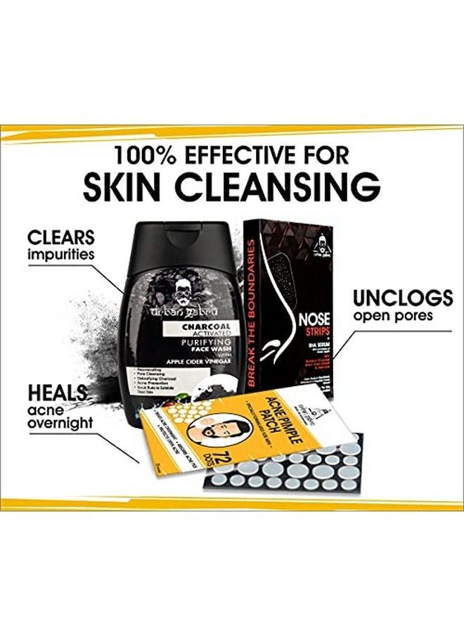 UrbanGabru Acne Pimple Patch Invisible Facial Stickers Cover Pimple/Acne Absorbing Patch (Pimple Patch + Charcoal Face Wash + Nose Strips)  - Image 4