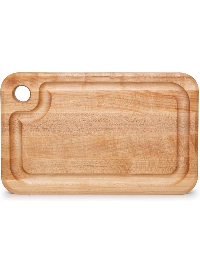 John BOOS Boos Block Prestige Series Large Reversible Wood Cutting Board, 1 1/4Inch Thickness, 16" x 10" x 1 1/4", Maple  - Image 1