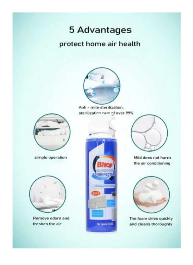 BITOP Air Conditioner Disinfectant Foam Spray 500ML Ac Cleaning Spray  - Image 4