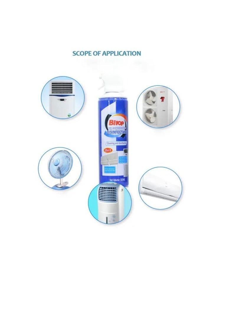 BITOP Air Conditioner Disinfectant Foam Spray 500ML Ac Cleaning Spray  - Image 5