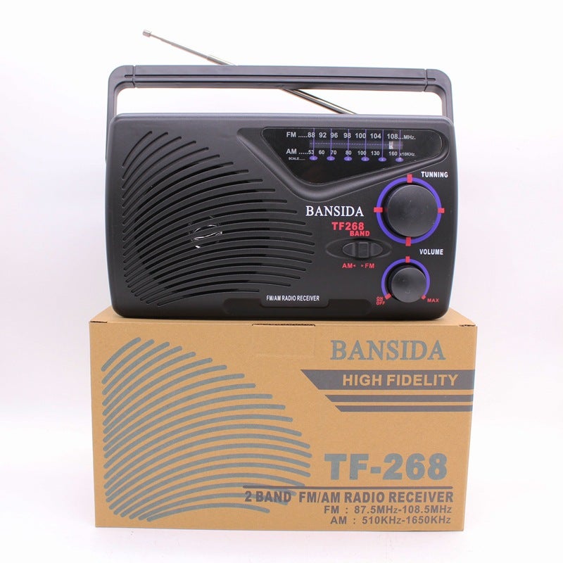 268 Radio Thailand Explosions Am Fm Multi-Band Bluetooth Mp3 Hand-In-Hand Old Man Retro Radio - Image 4