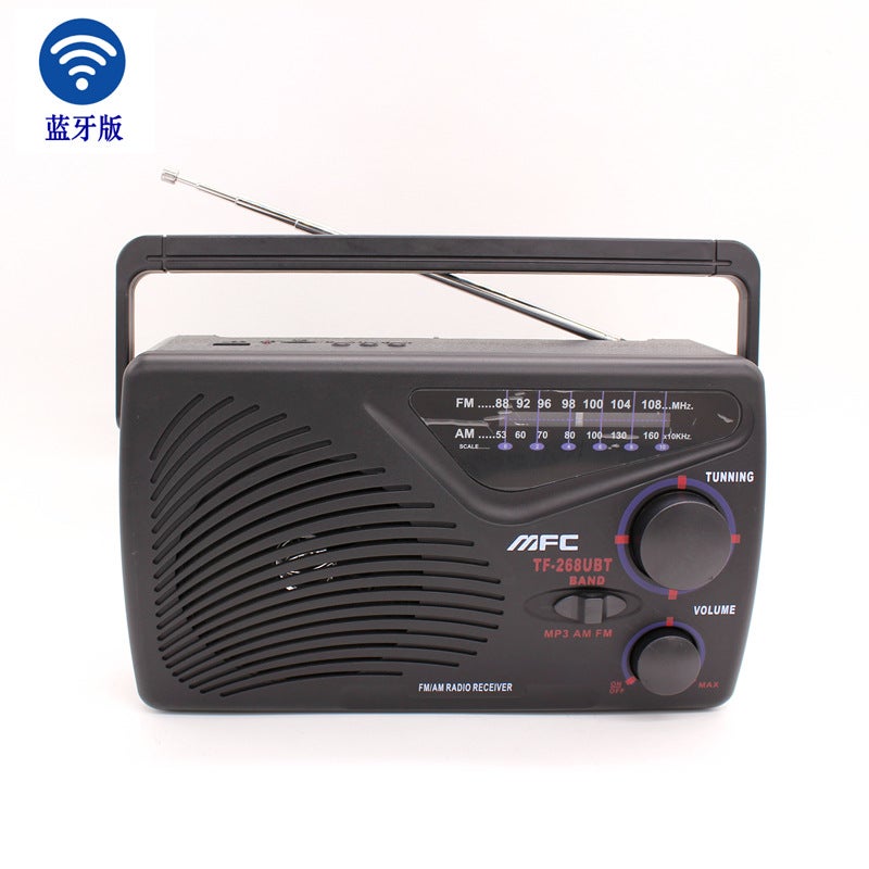 268 Radio Thailand Explosions Am Fm Multi-Band Bluetooth Mp3 Hand-In-Hand Old Man Retro Radio - Image 1