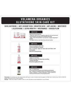 VOLAMENA WITH DEVICE Volamena Glutathione Skin Care Kit I Glutathione Serum I Gluta+ Cream I Gluta Face Wash I L-Glutathione Tablets I Pack Of 4  - Image 3