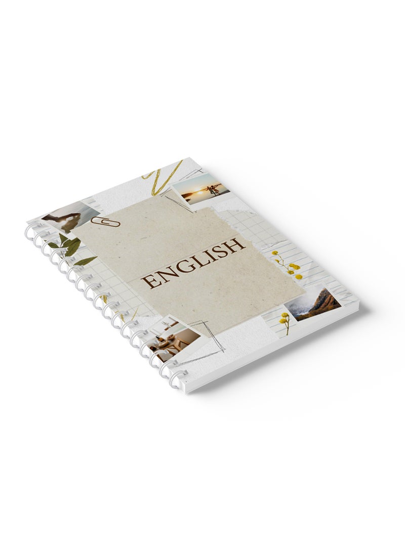 LOWHA English Sprial Notebook, 60 Sheets with Hard Paper Cover Multicolour - Image 3