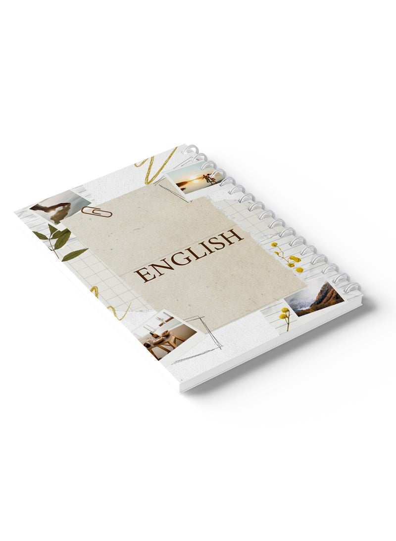 LOWHA English Sprial Notebook, 60 Sheets with Hard Paper Cover Multicolour - Image 4