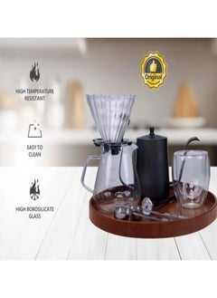 PRIMO PLUS Coffee Maker Set, 12 PCS Coffee Accessories Tools with Portable Carry Case Barista Drip Coffee Kit for v60 600ml  - Image 5