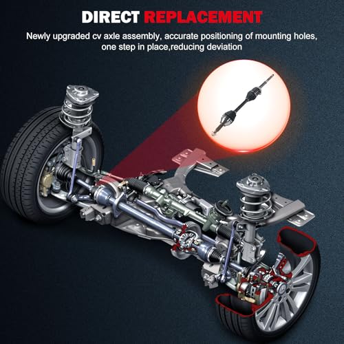cciyu NCV11045 CV Axle Shaft Assembly Fit For Ford Explorer 3.5L,For Ford Police Interceptor Utility 3.5L,For Ford Police Interceptor Utility 3.7L 2015-2016 Front Right Passenger Side - Image 4