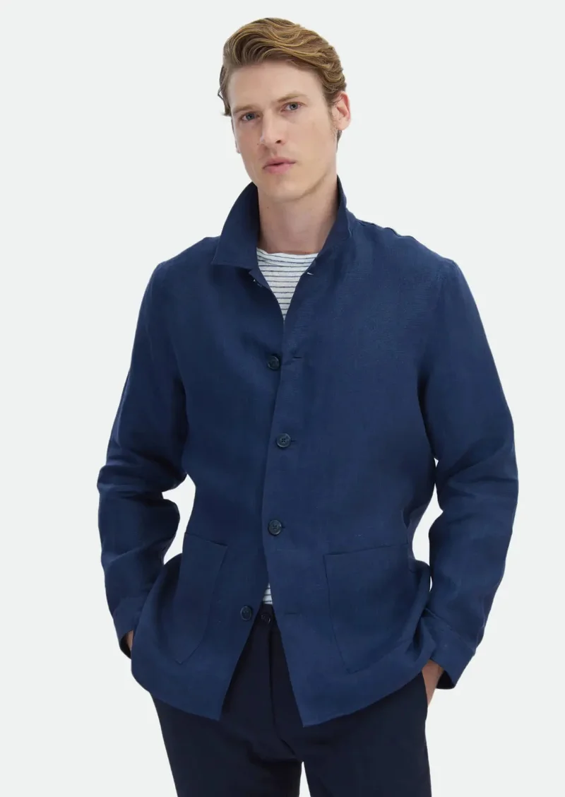 RAMSEY Navy Blue Overshirt