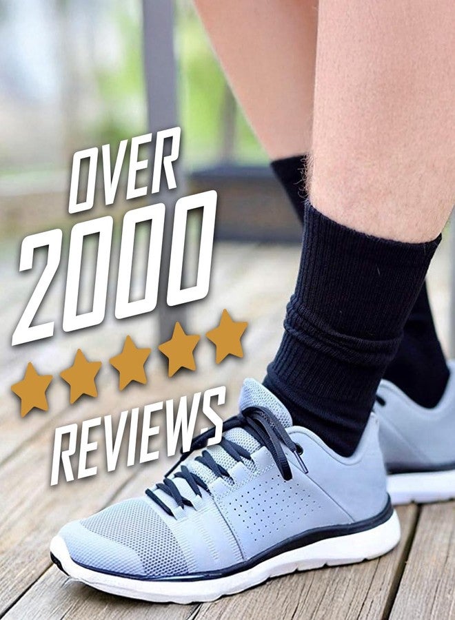 TCK Work & Athletic Crew Socks for Men & Women - X-Large, Grey, 6-Pack - Image 3