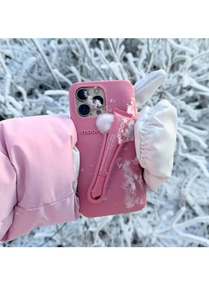 رود جراب هاتف Rhode Iphone 15 Pro مع حامل مرطب الشفاه في العبوة الأصلية، جراب هاتف متعدد الوظائف مع حقيبة سفر أنيقة من السيليكون - Image 3