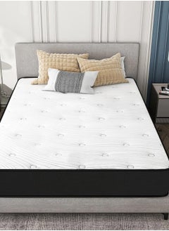 Harmony Home Harmony Home Bonnel Spring King Size Mattress - 180 cm Width, 200 cm Length, 24 cm Height, White for Premium Comfort, Support, and Durability  - Image 2