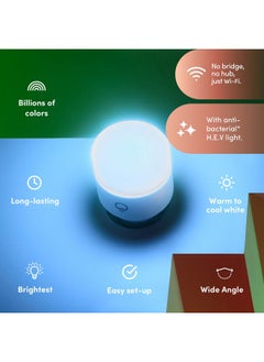 LIFX Color - Clean Edition, 1100 lumens, Wi-Fi Smart LED Light Bulb, Supercolor and Whites, No Bridge Required, Works with Alexa, Hey Google, HomeKit and Siri. HEV Antibacterial Function (1 Pack) - pzsku/Z4B391DB4F960DBE496DAZ/45/_/1731077754/bfe190d4-dee3-4be0-93a3-4663933465e9