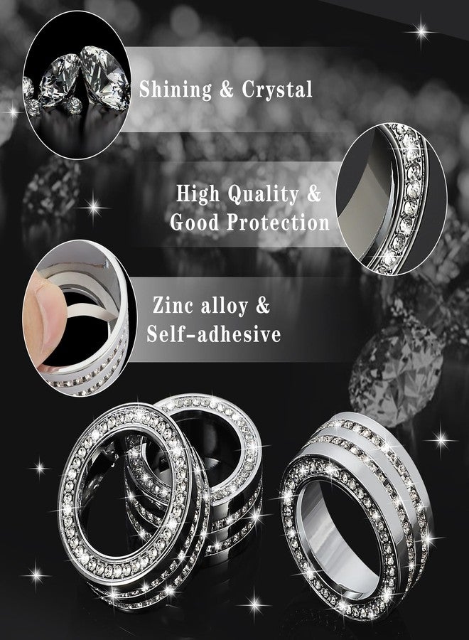 TOMALL Bling AC Air Conditioning Knob Button Cover Compatible with Honda Accord 2024 2025 for CRV HRV Civic Centre Console Air Conditioner Switch AC Climate Knob Cap Bling Interior Accessories for Car - Image 5