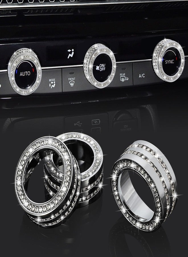 TOMALL Bling AC Air Conditioning Knob Button Cover Compatible with Honda Accord 2024 2025 for CRV HRV Civic Centre Console Air Conditioner Switch AC Climate Knob Cap Bling Interior Accessories for Car - Image 1