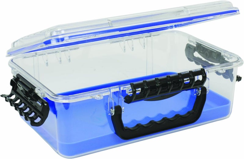 PLANO Guide Series 3700 Field Box Waterproof Case, Blue, Large, Waterproof Dry Box with Wrist Strap for Boat, Kayak, and Camping, Outdoor Gear Storage, One Size - Image 1