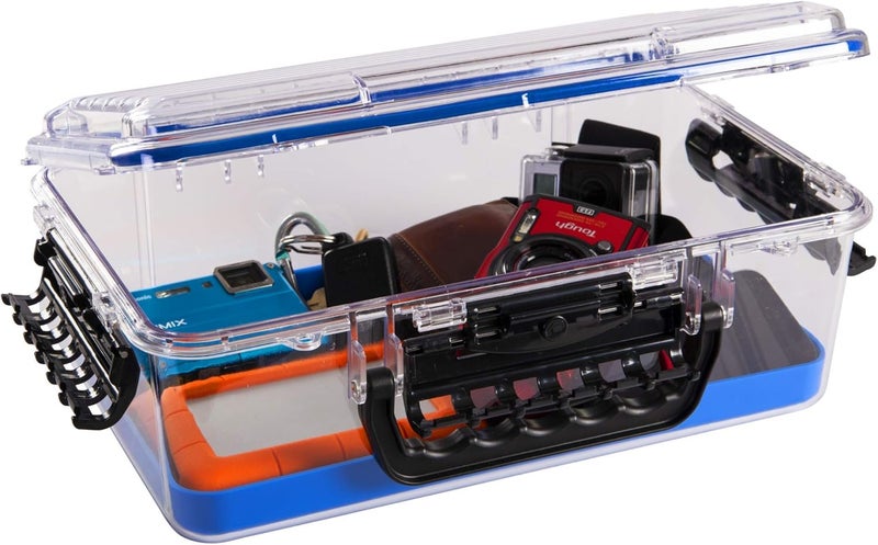 PLANO Guide Series 3700 Field Box Waterproof Case, Blue, Large, Waterproof Dry Box with Wrist Strap for Boat, Kayak, and Camping, Outdoor Gear Storage, One Size - Image 2