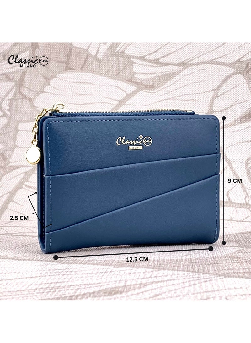 Classic Milano Classic Milano Premium Faux Leather Wallet for Women with Coin Zip | Ladies Wallet Stylish Card Holder Purse | Slim Women's Wallet for Daily Use, Travel, and Gifting  - Image 5