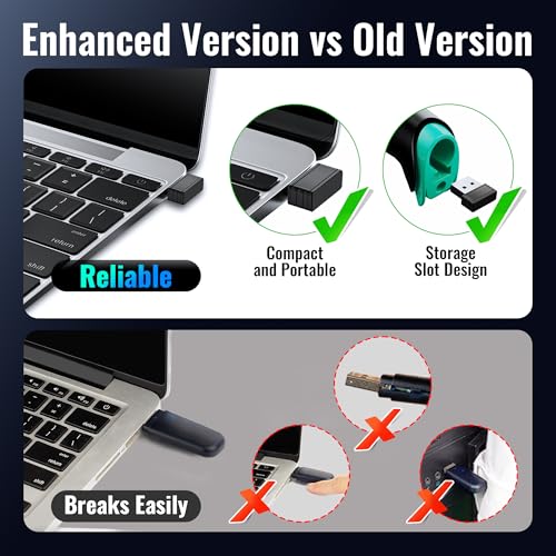 Tera Barcode Scanner 1D Wireless with Battery Level Indicator Versatile 2-in-1 (2.4Ghz Wireless+USB 2.0 Wired) 328 Feet Transmission Distance Rechargeable Barcode Reader USB Handheld Bar Code Scanner - Image 4