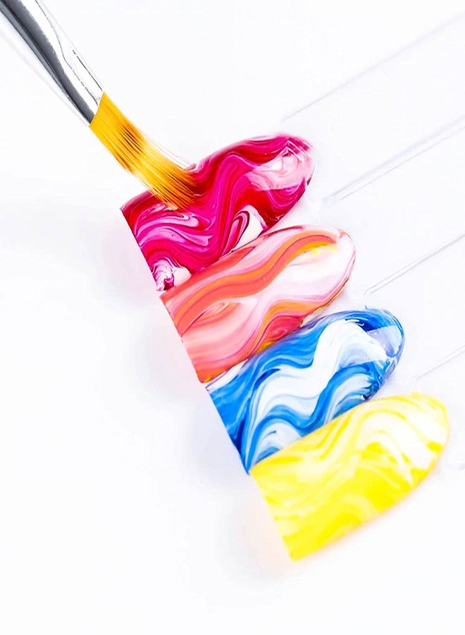 DANNEASY 4Pcs Nail Art Brushes Dust Brush For Acrylic Nails Ombre Nail Brush Nail Art Sponge Nail Design Brushes - Image 5