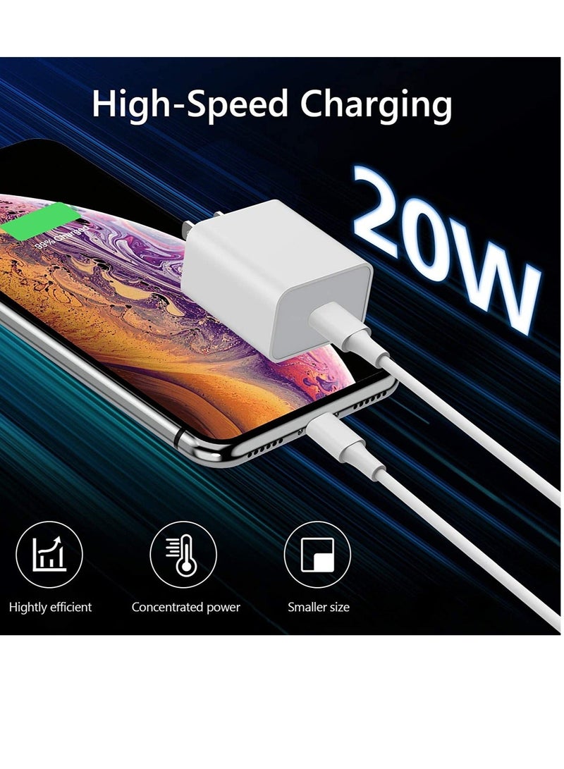 MUNTAQI 20W USB C PD Charger Plug Power Delivery Type C Adapter Compatible With MacBook Pro/Air, iPad Pro, New iPad 9, iPad mini 6, iPhone 13 Pro/13 Pro Max/13/13 mini/12 Pro Max/11 Pro,Galaxy S20+,etc - Image 3