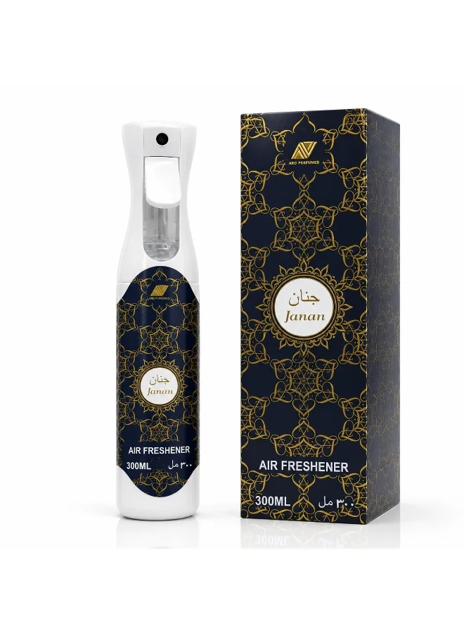 ARD PERFUMES Janan Air Freshener Spray for Home, Office & Car - 300ml