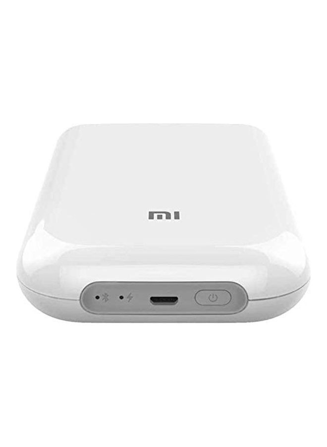 Portable Photo 300dpi Pocket Mini AR With DIY Share 500 mAh Image Zinc Paper Printer White - Image 2