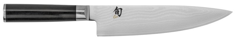 Shun Classic 8" Chef's Knife, Handcrafted Japanese Kitchen Knife for Professional and Home Chefs, VG-MAX Core with Damascus Stainless Steel Cladding, Pakkawood Handle - Image 1