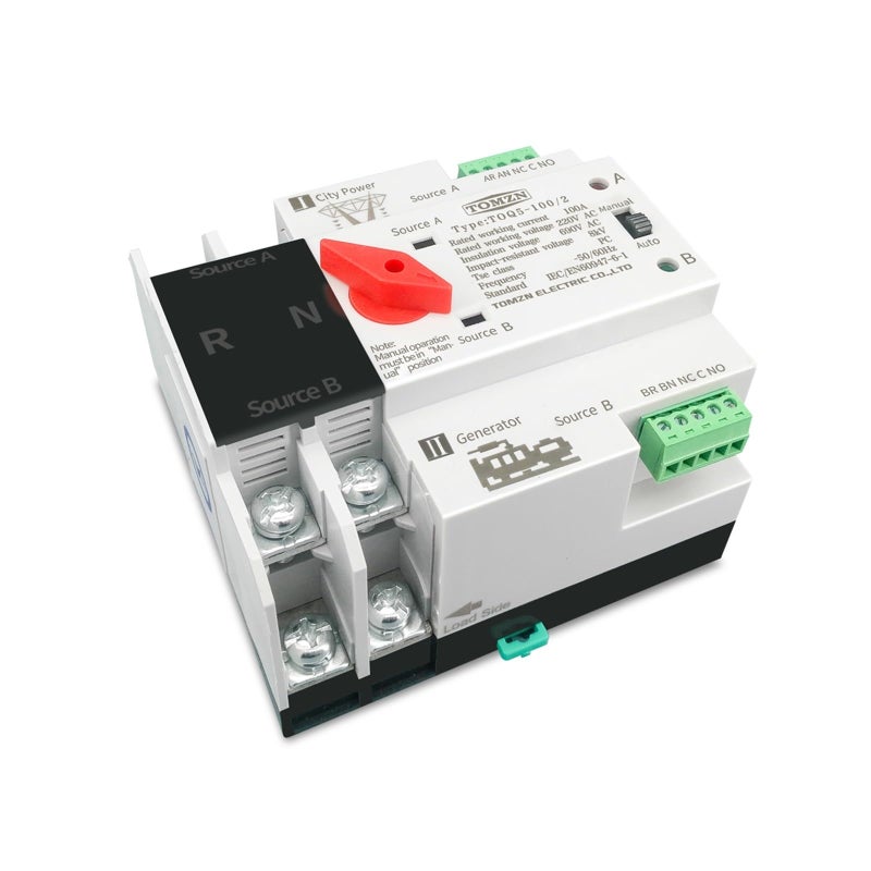 Single Phase Din Rail ATS 110V 220V Automatic Transfer Switch 63A 230V Dual Power - Image 3