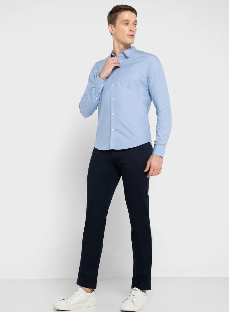 Thomas Scott Thomas Scott Classic Slim Fit Casual Shirt
