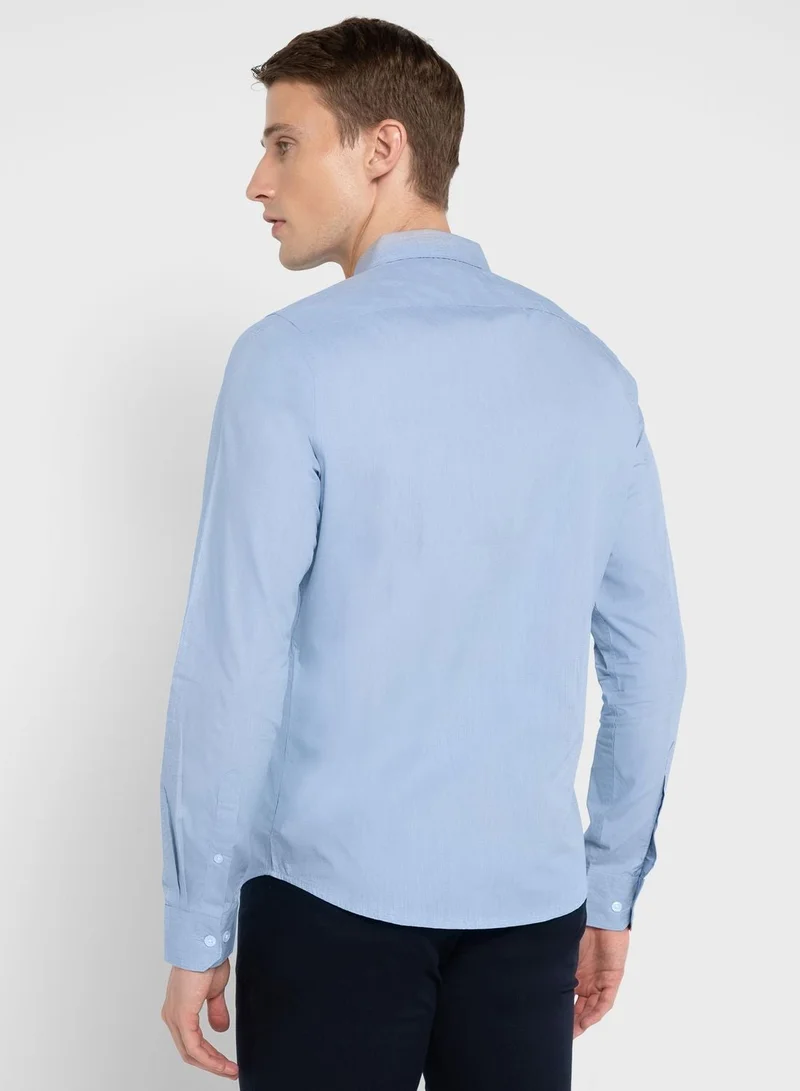 توماس سكوت قميص توماس سكوت كلاسيك بقصة ضيقة كاجوال