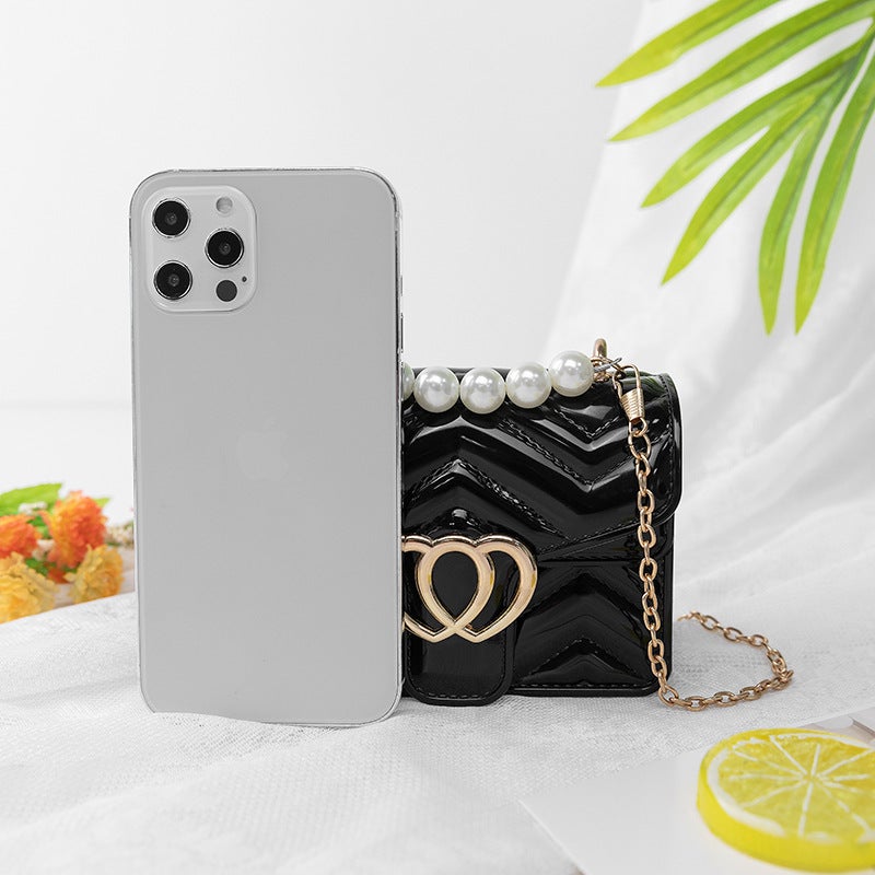 Mini Jelly Bag Portable Small Mouth Red Envelope Pvc Love Pearl Bag Women Bag Ladies Messenger Bag - Image 3