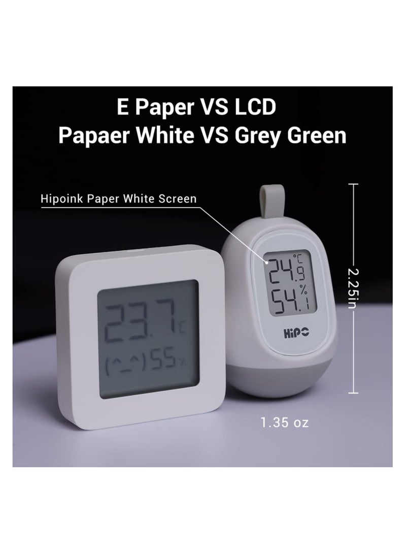 SYOSI, Indoor Paper White Digital Screen Temperature and Hygrometer Monitor - Image 3