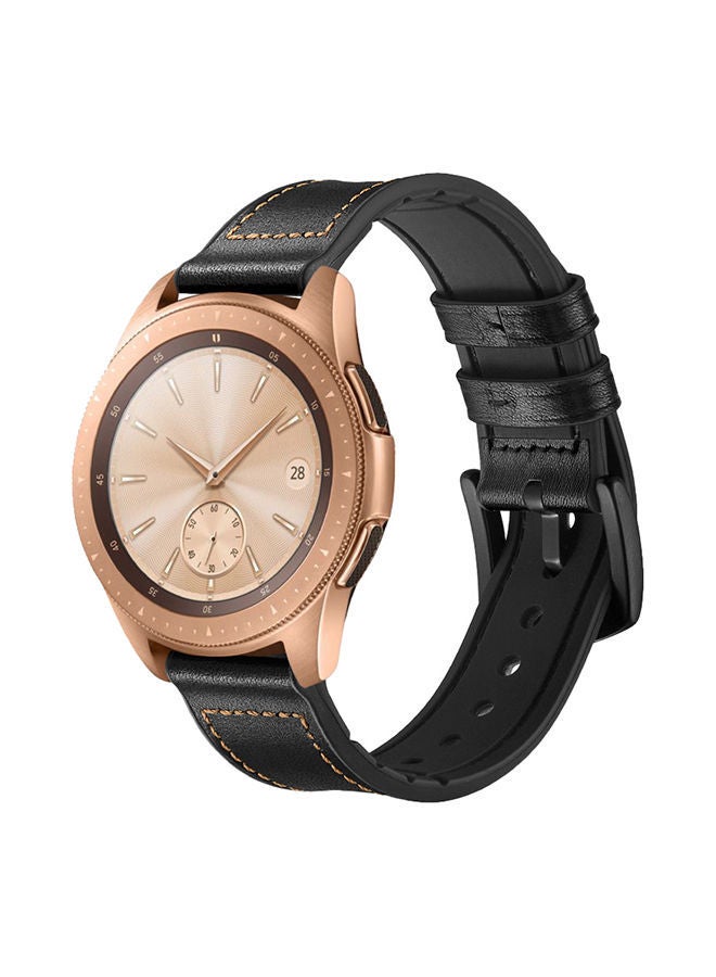 نيبمينينت سوار بديل لساعة سامسونج جالاكسي أكتيف 2/ هواوي GT 2 مقاس 42 مم أسود