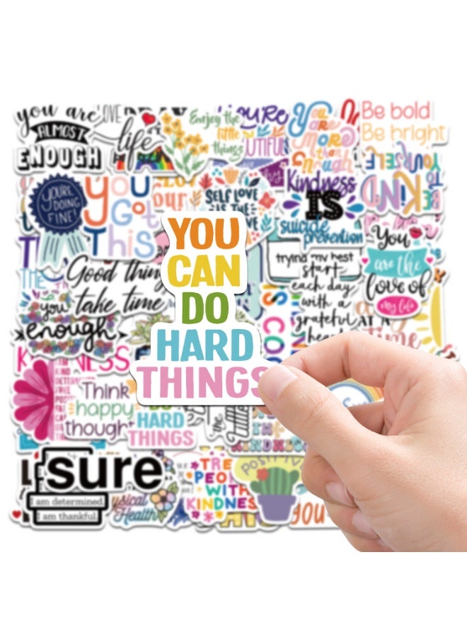 NIBEMINENT 50 Pcs Positive Vives Deco Kit Waterproof Stickers, High Definition Printing Bright Colors, Suitable for Laptop Skateboard Luggage Water Bottle Guitar DIY - Image 2