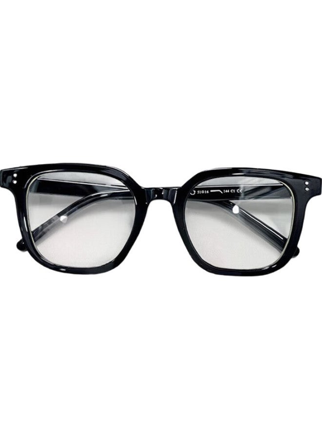 Boshide Blue Light Blocking Glasses Square Frame Fashion Oversized Glasses For Women Men Black Frame - Image 2