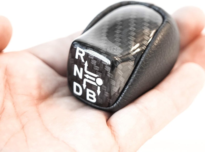 SHIFTIN Black Carbon Fiber Gear Shift Knob for Toyota Prius - Image 3