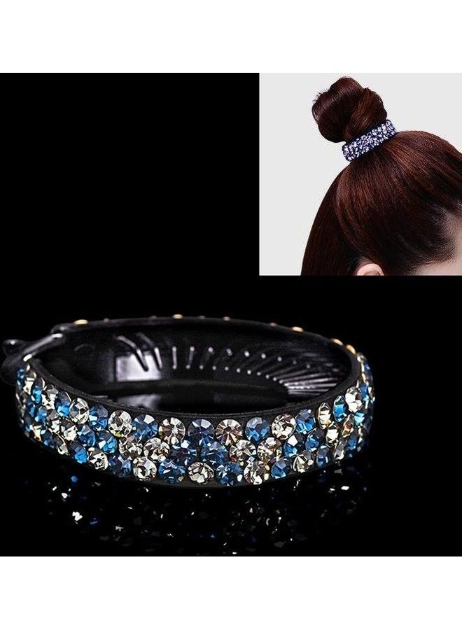 NIBEMINENT Women Hair Claws Headwear Rhinestone Flower Hairpin Bird Nest Type Twist Clip Multicolour - Image 1