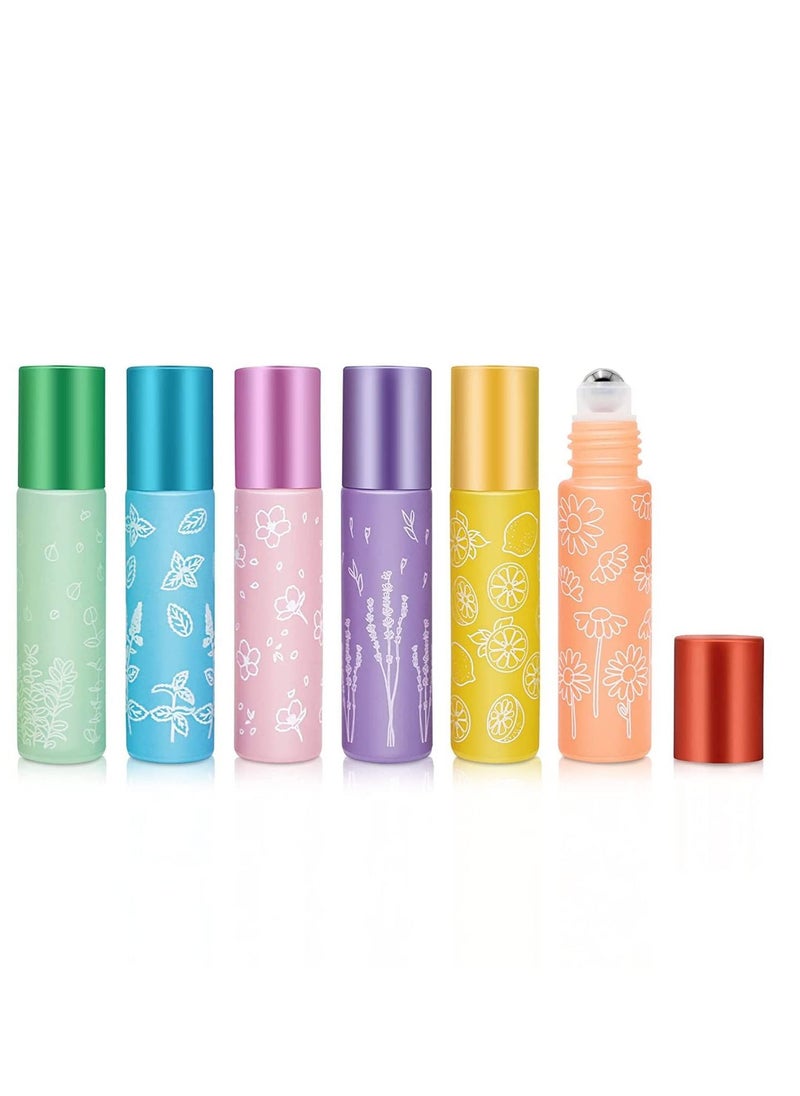 Y&D - Essential Oil Roller Bottles, 10ml Roll on bottle with Stainless Steel Balls, Portable Refillable Clear Perfume Sample Opener and Dropper included - Image 1