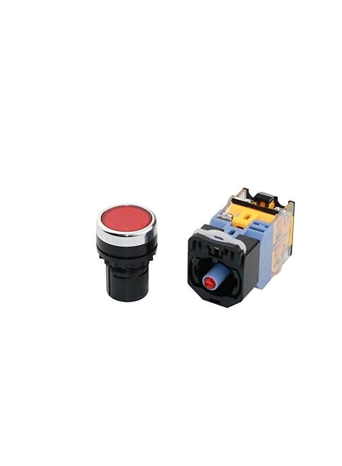 KNP LA-38-11DT 24V RED is a high quality industrial ON-OFF switch designed for control circuits that operate on 24V This durable push button switch features a red actuator typically used for stop or emergency stop functions. - Image 3