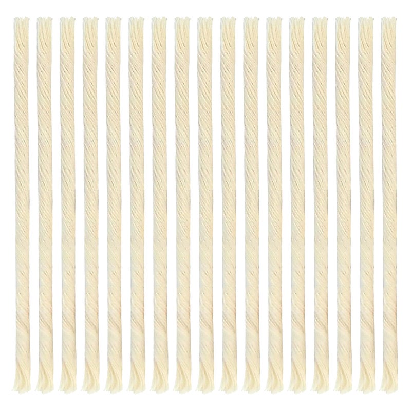 Ner Mitzvah Natural Smokeless Cotton Wicks â€“ 50 Count (Approx.) 58 Ply Medium Thickness for Oil Cup Candle â€“ Replacement Wicks - Image 2