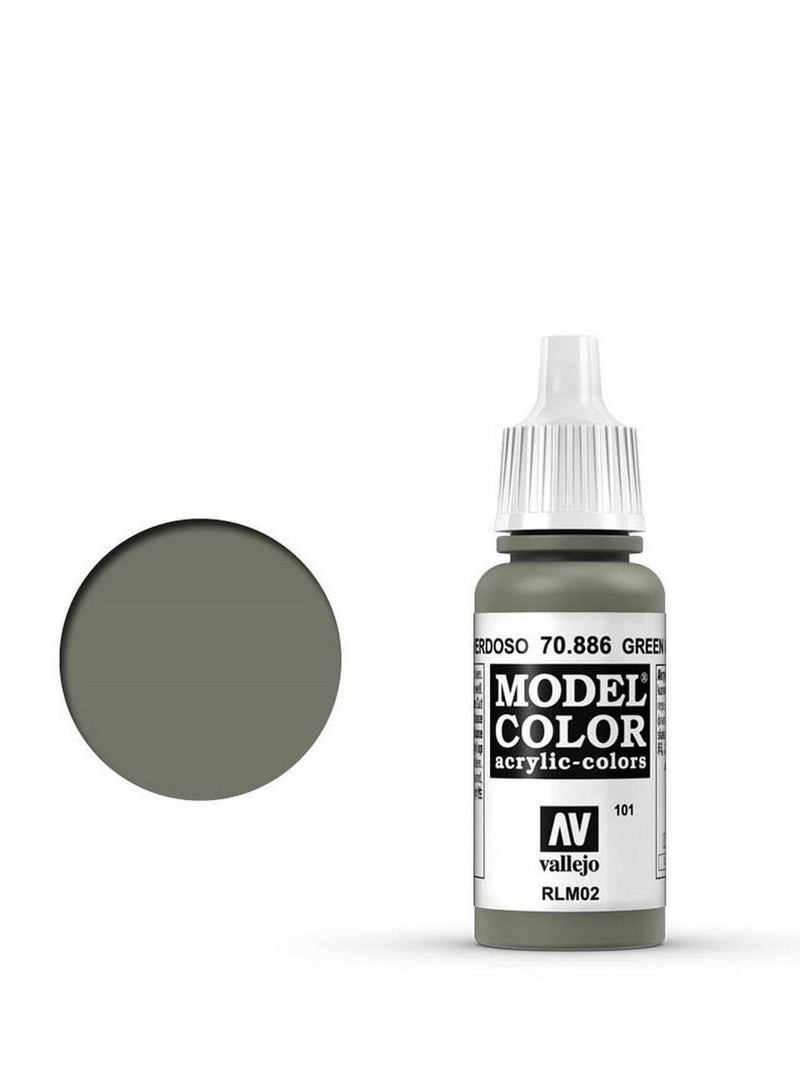 فاليجو لون الموديل ٨٨٦، أخضر رمادي، زجاجة ١٨ مل، طلاء أكريليك للمجسمات والتماثيل الصغيرة
