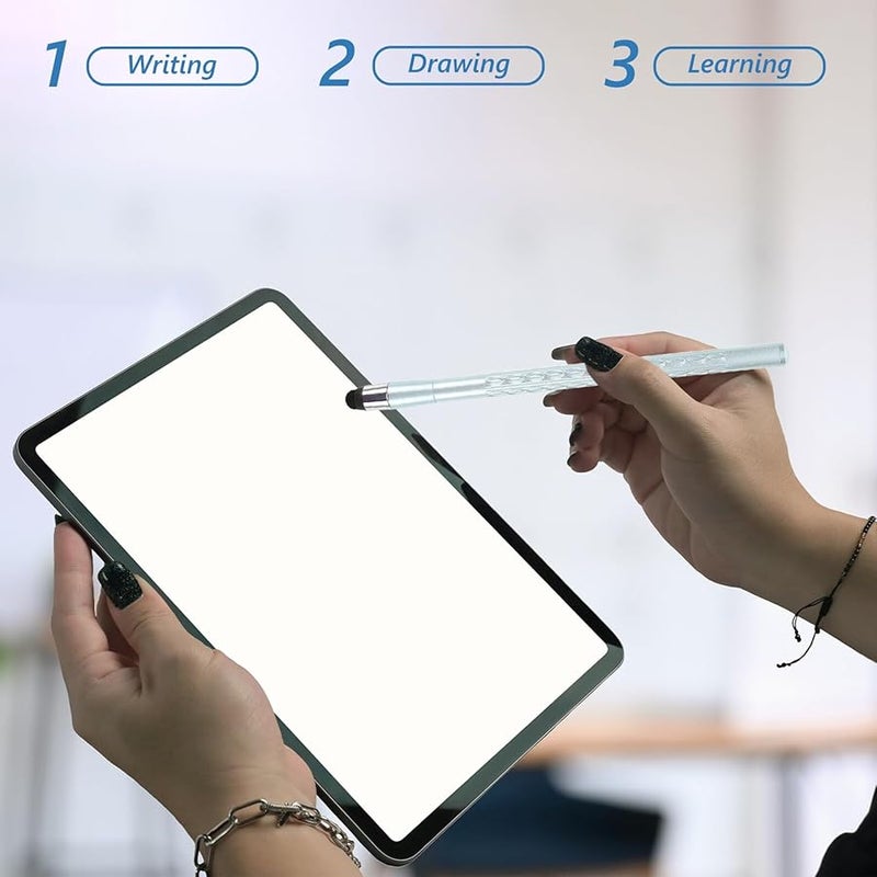 Retractable Stylus Pen Black For Capacitive Touchscreens Tablets Smartphones Drawing Writing Note Taking - Image 5