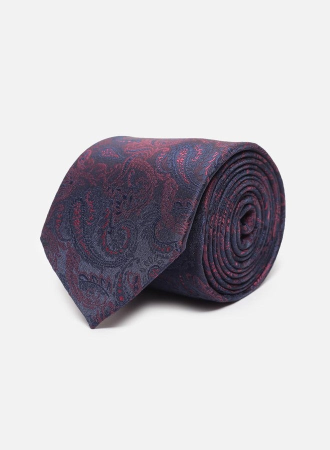 Van Heusen Men Navy Party Tie Pocket Square And Lapel Pin - Image 5