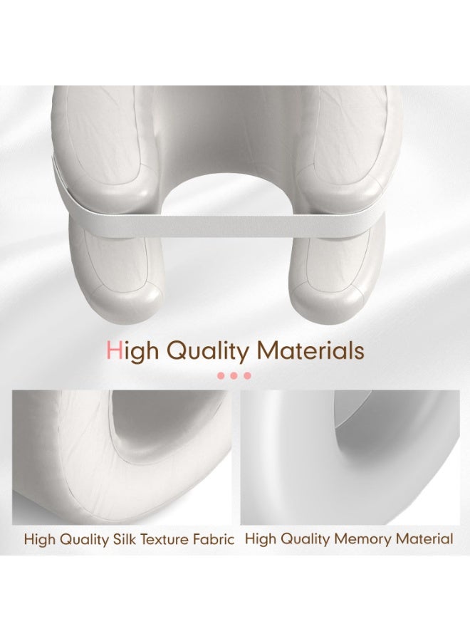 Bukela Anti-Wrinkle Silk Pillow with 3D Massage Nodes - Ergonomic Facial Contour Design for Side/Stomach Sleepers · Reduces Sleep Lines & Boosts Collagen · Hypoallergenic Deep Sleep Solution - Image 3