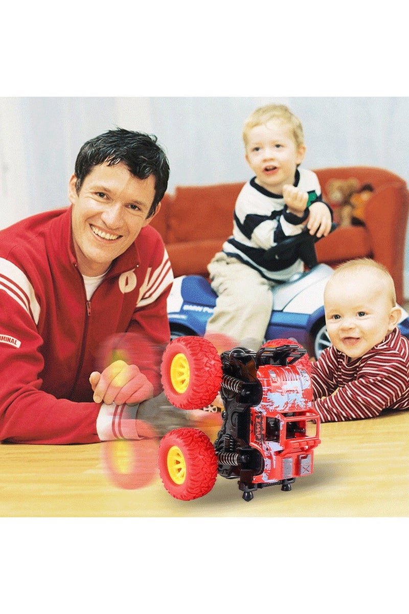 ACYYH Monster Truck Toy Cars Set, 4 Pack, Friction Powered Off Road Vehicles with Large Wheels, Multi Colour - Image 3