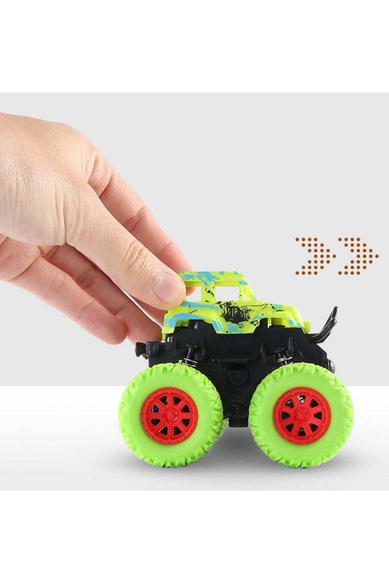 ACYYH Monster Truck Toy Cars Set, 4 Pack, Friction Powered Off Road Vehicles with Large Wheels, Multi Colour - Image 5